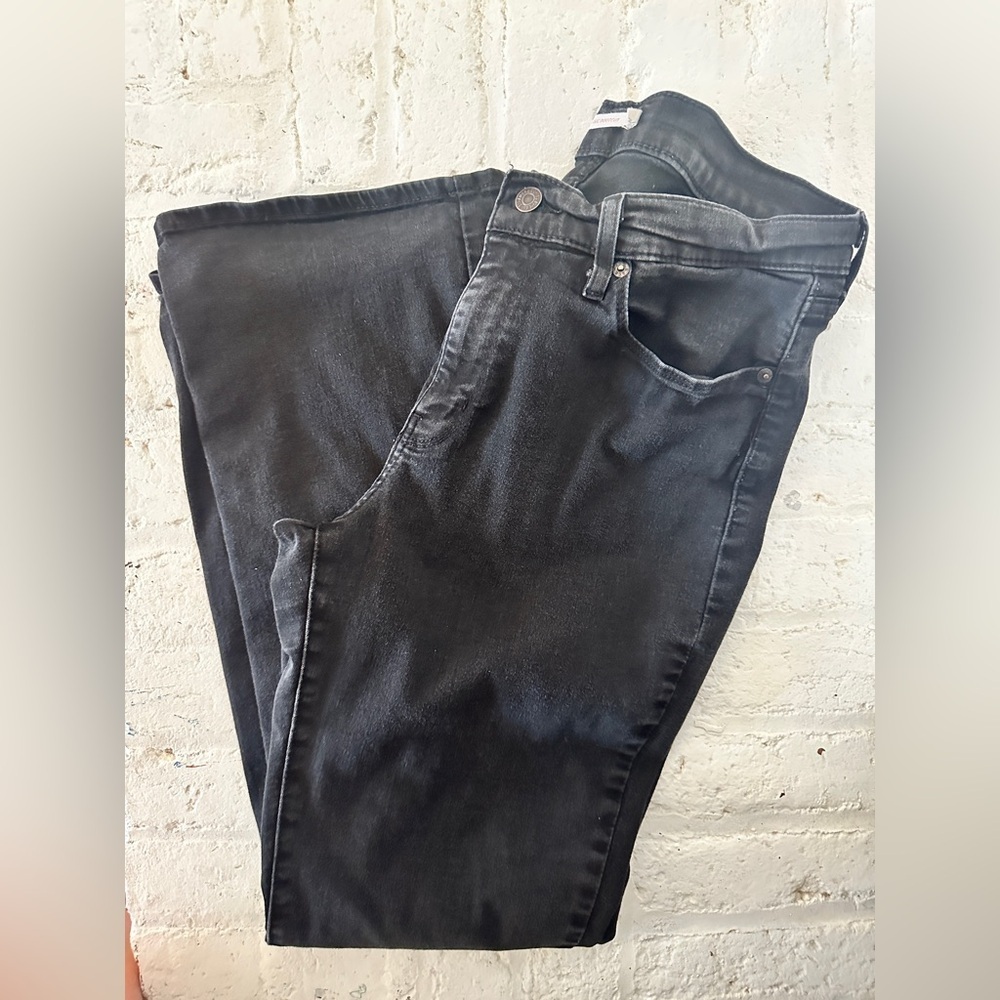 Levi’s Women’s Black Stretch Bootcut Jeans Size 12 - Picture 4 of 5